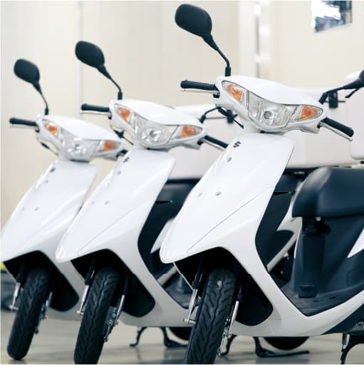 非常時の緊急配送用バイク