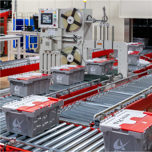 業界初完全梱包・ノータッチシステム